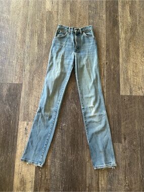 Wrangler High-Rise Straight Women's Jeans - Light Blue